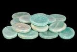 1.5" Polished Amazonite Worry Stones - Photo 2